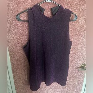 Reitmans Deep Purple Shimmer Tank Top